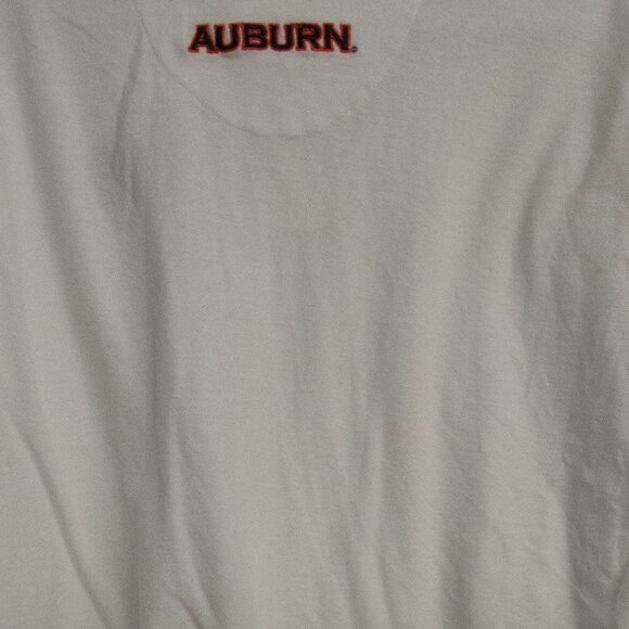 Pressbox Auburn University Polo Shirt - Mens 2XL - Cream With Embroidered Logo - Picture 7 of 8